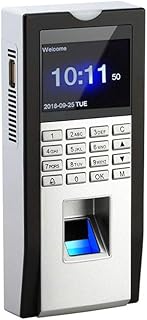 JUJETO Employee Time Clock, Office Biometric Time Attendance Machine Fingerprint Reader RFID Card Time Entry Door Office Punch Clock, Fingerprint Attendance