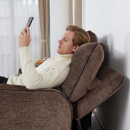 Image of MCombo 75 in Wall Hugger Loveseat with Console, RV Sofa 6926 (Brown)