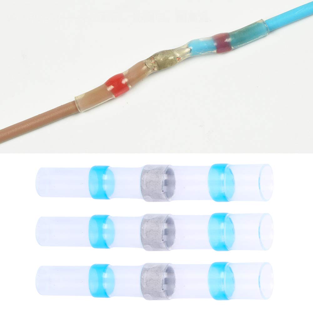Heat Shrink Terminals 200 Pcs Bst-2 Heat Shrink Wire Terminal Tinned Copper Wire Connectors Solder Seal Wire Connectors for Marine and Automotive Applications Reliable - Image 4