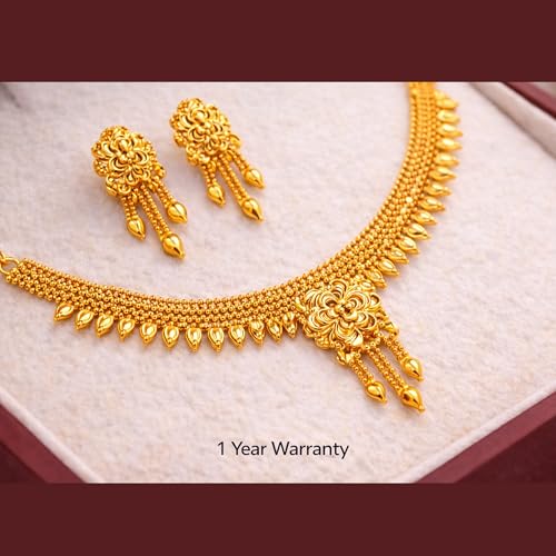 Image of Pink Planet Traditional Gold Plated Earrings for Women Girls | Waterproof Anti Tarnish Stylish Lightweight Jewellery | Elegant Accessories for Party Office Wedding Gifting | 1 Yr Plating Warranty