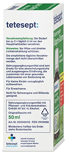 Tetesept Kräutertropfen Magen-Darm für die gesunde Verdauung, 50 ml Lösung