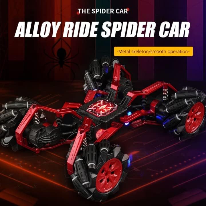 Image of Stunt Tires Racing CAR 1:12 Remote Control Stunt Plastic Rc Car with Hand Sensor Watch Twisting Vehicle Toy for Kids (Stunt Motion Metal Spider HQ)