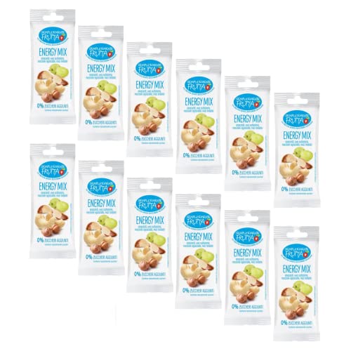 simplemente fruta | Frutos Secos y Secos Mixtos | Anacardos, Sultanas, Avellanas Sin Cáscara, Nueces De Brasil - 12 Bolsas x 30 Gr