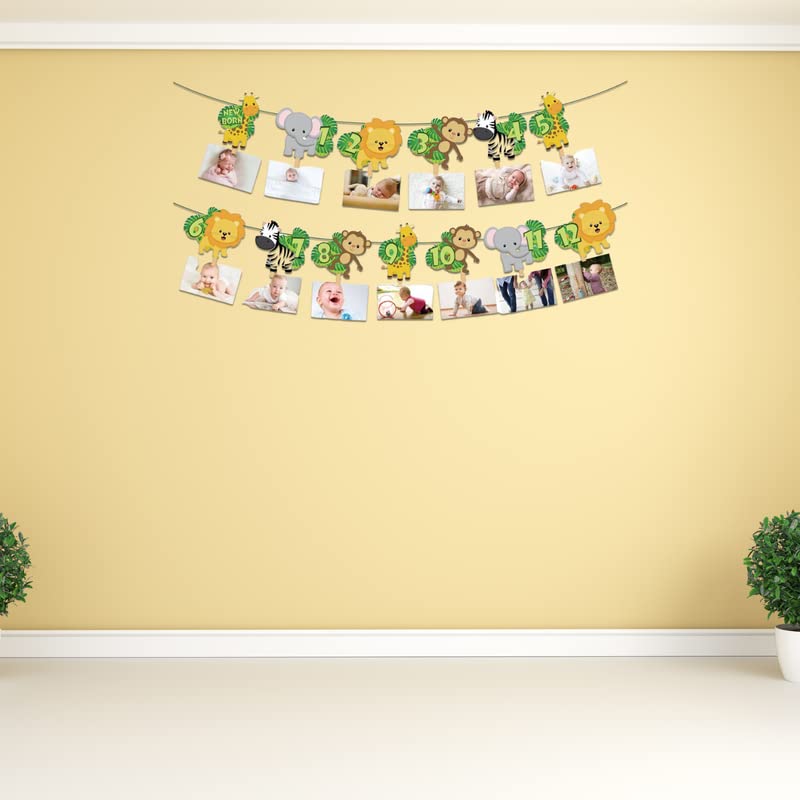 Decorazon per compleann a tema safar nella gungla - Topper per