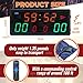Tellegloww Electronic Basketball Scoreboard Portable Digital Scoreboard with Remote Tabletop LED Score Keeper with Timer Clock for Volleyball Baseball Table Tennis Indoor Sports Games