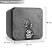 Pyle Mini Cube Bookshelf Speakers 10cm, 200W Compact Stereo Speakers for Home Audio, Desktop, and TV, Clear Full-Range Sound, Pair (Black)