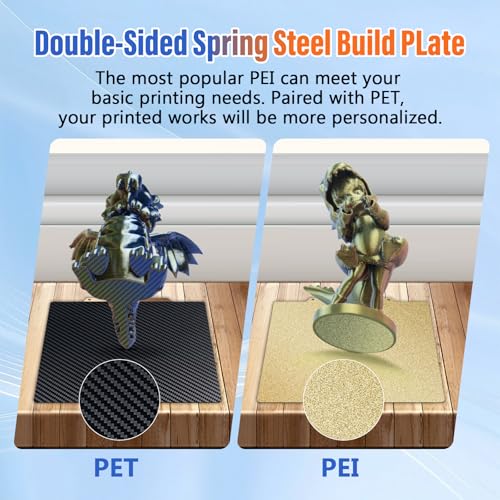 Image of Flexible Steel Printer Bed PEI Surface and Magnetic Bottom Sheet (310x310mm, Textured PEI+PET (Double Sided))