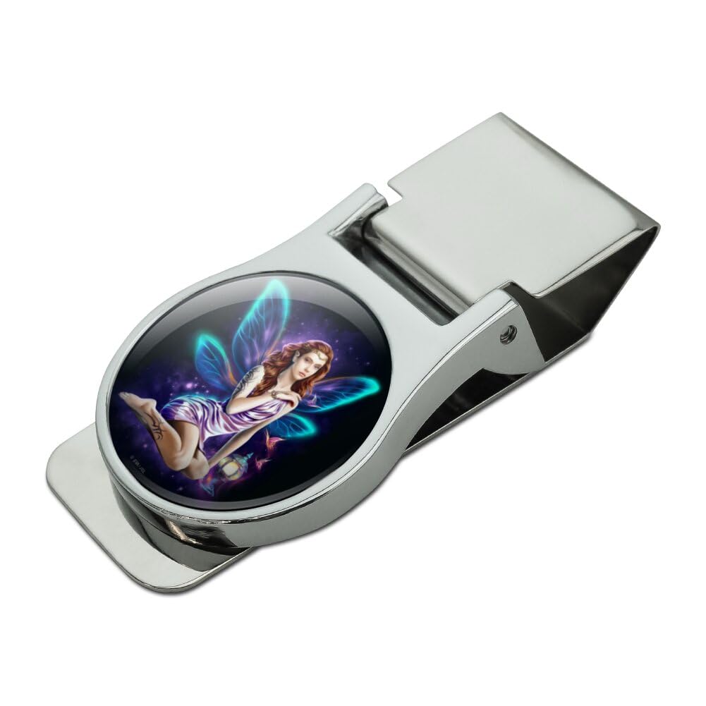 GRAPHICS & MORE Fairy Queen Satin Chrome Plated Metal Money Clip