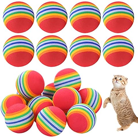 Regerly Bola de Gato de Espuma Arco Iris 20 Unidades Cover