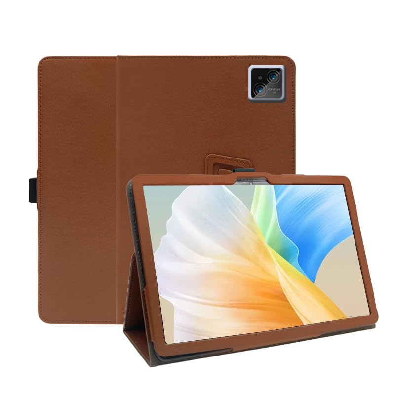 YGoal Funda para BMAX I11 Plus 2023 - Multiángulo PU Cuero Folio Carcasa Case para BMAX Maxpad I11 Plus 2023 10.36 Pulgada, Marrón