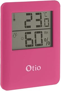 OTIO 936236 - Termómetro, higrómetro, color rosa