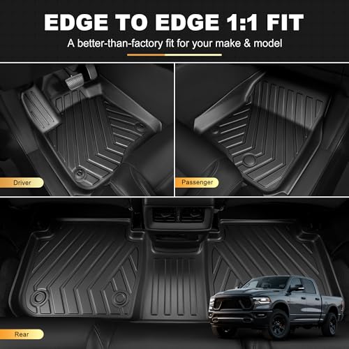Image of Floor Mats Fit for 2019-2026 Ram 2500 /3500 Crew Cab