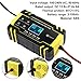 Automatic Smart Battery Charger Car 12V/24V | Pulse Repair Charger with LCD Display | Intelligent Mode Overvoltage Protection Temperature Monitoring for Car, Truck, Motorcycle, Boat, SUV, ATV