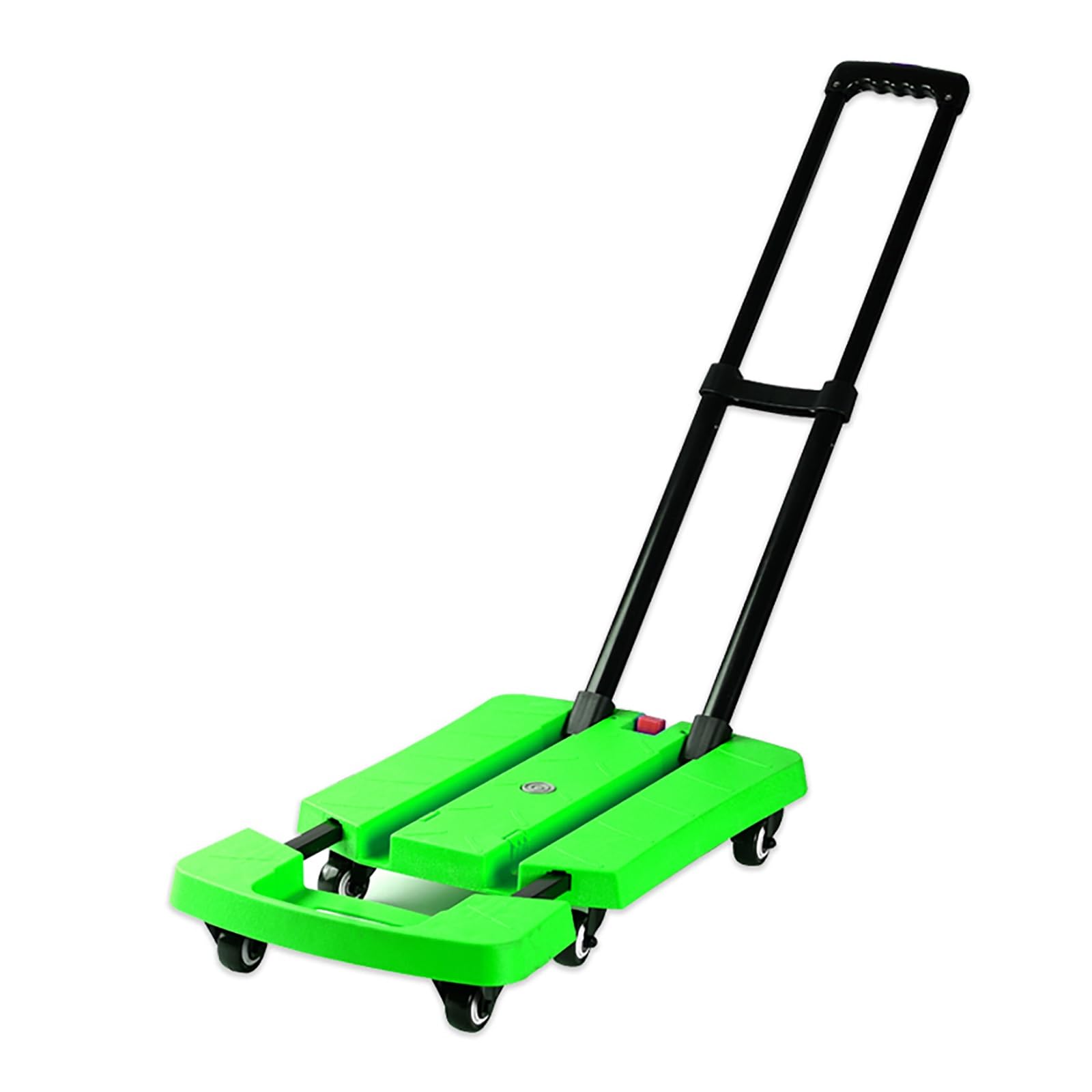 vrfvsdasAAS Handcart, With 6 TPR Wheels, Load Capacity 150kg/330lbs, Easy to Store, Suitable for Home/Supermarket/Camping(Green)