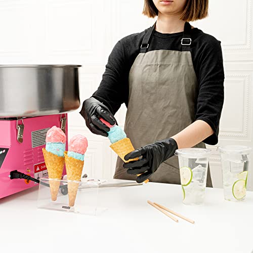 Image of Restaurantware Hi Tek 21 Inch Cotton Candy Machine 1 Birthday Party and Carnival Candy Floss Maker - Produces 80 Cones Per Hour 110V Stainless Steel Sugar Cotton Machine 1080W