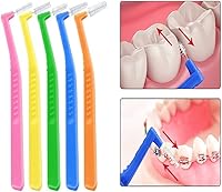 Vista 1 de 20 unids/set 0.024 in-0.059 in en forma de L cepillando sus dientes cepillo cepillo alambre