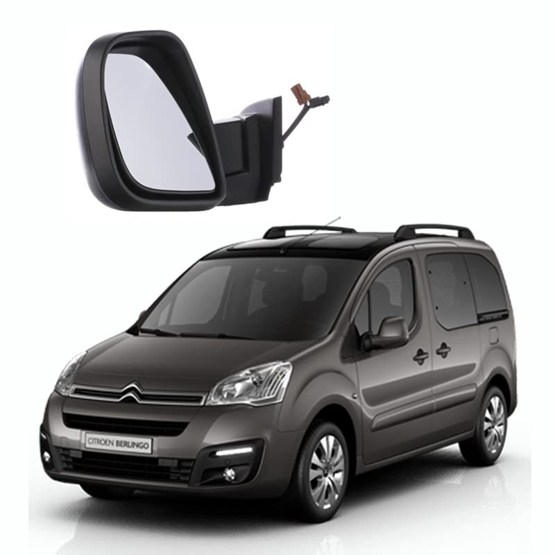 CG94 Retrovisor MECC. Derecho [Lado del Pasajero] Para Coche: BERLINGO - PEUG_EOT PARTNER 2008 MECC. NEGRO DX- CAJA NEGRO