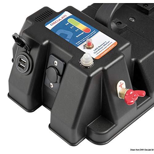 Cassetta Batteria Power Center Deluxe con Dual USB
