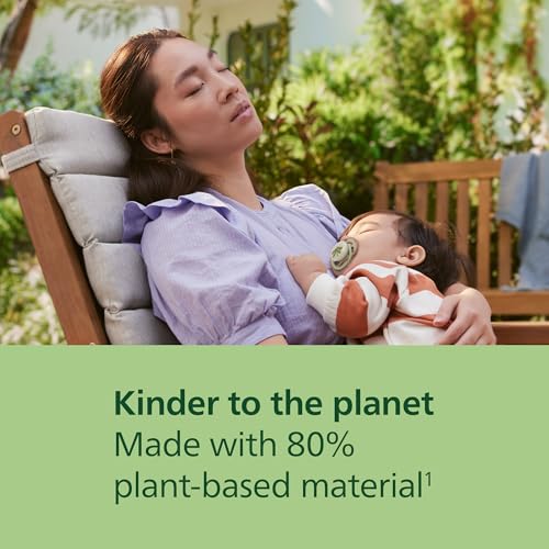 Image of Philips Avent Ultra Air Nighttime Pacifiers - Orthodontic Design, for Babies 6-18 Months, Glow in the Dark, Soft Silicone Symmetrical Nipple, BPA-Free, with 2 Sterilizing Cases, 4 Pack, SCF376 /37
