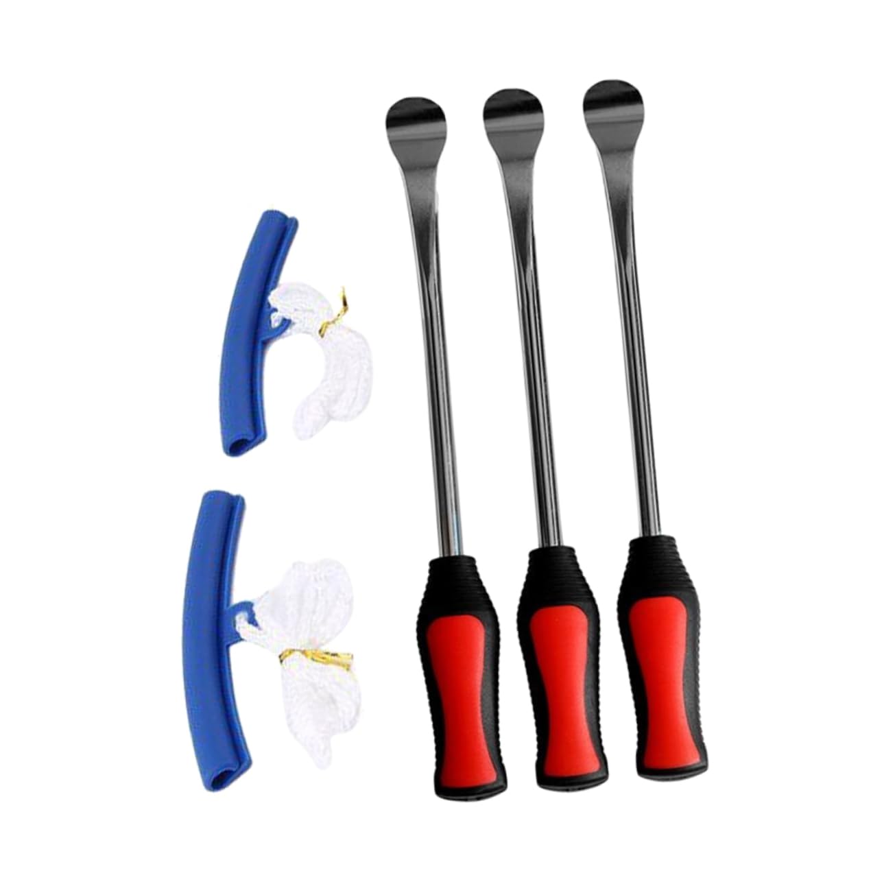 SOESFOUFU Motorcycle Tire Change Kit 5-in-1 Tire Lever Tool Set Bead Breaker Rim Protectors