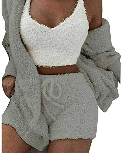 Fluffy hooded open front teddy coat Clearance