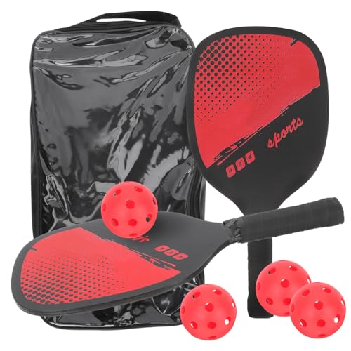GRIRIW 1Set Outdoor Kit Rackets Balls High Grade Safe for Widened Surface for Easy Serving Gripping for Family Fun