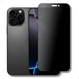 [GL CASES] Pelicula iPhone 16 Pro Max Anti Espião Em Cerâmica Película iPhone 16 Pro Max Privacidade Com Cobertura Total 100% Da Tela Pelicula Privacidade Fosca