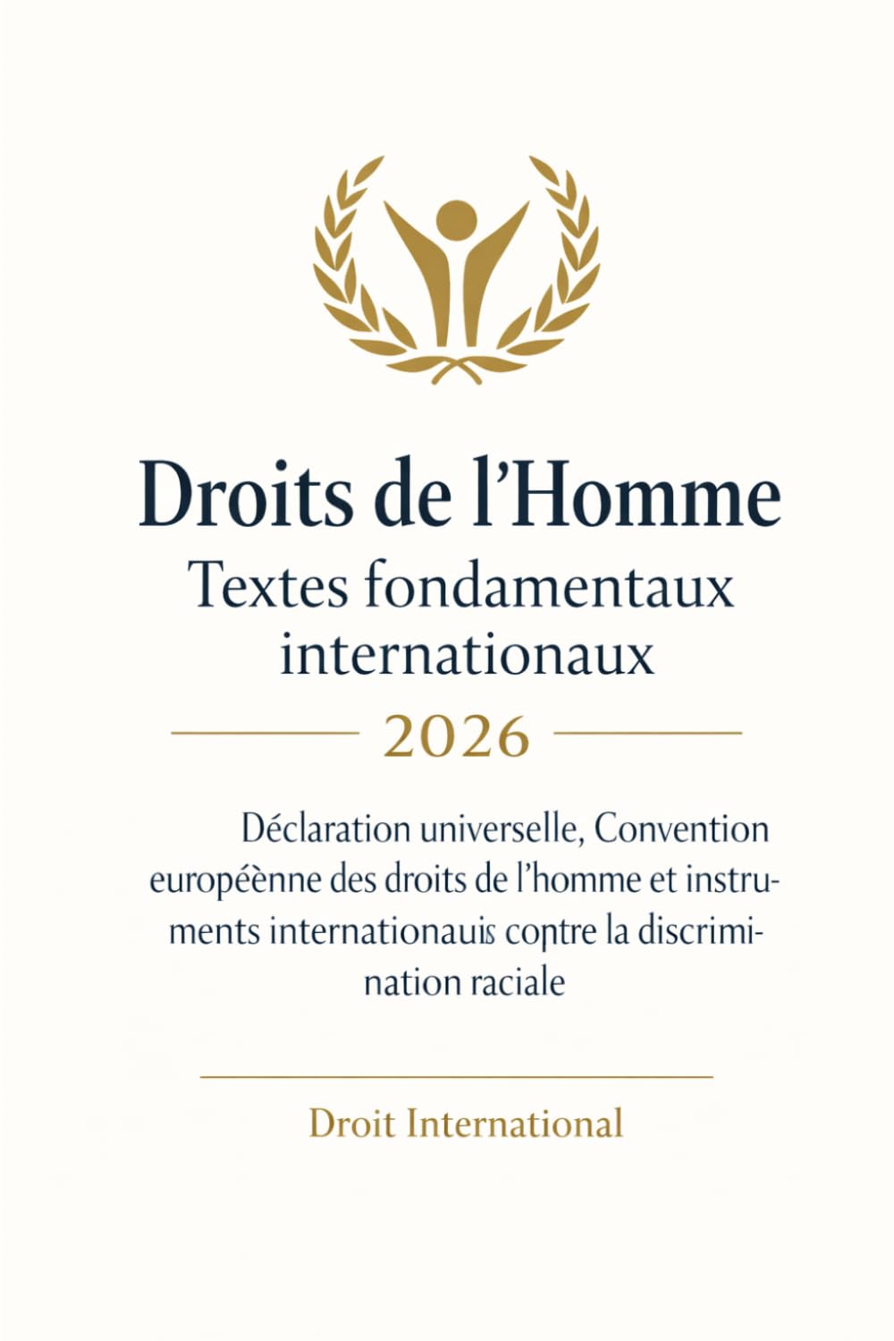 Droits de l’Homme – Textes fondamentaux internationaux 2026: Déclaration universelle, Convention européenne des droits de l’homme et instruments internationaux contre la discrimination raciale