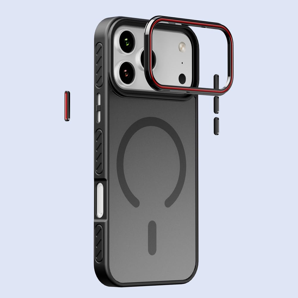 Funda Magnética For iPhone 17/17 Air/17 Pro/17 Pro MAX, con Carga Inalámbrica, Suave Al Tacto Y Antideslizante.(Orange,17 Pro MAX)