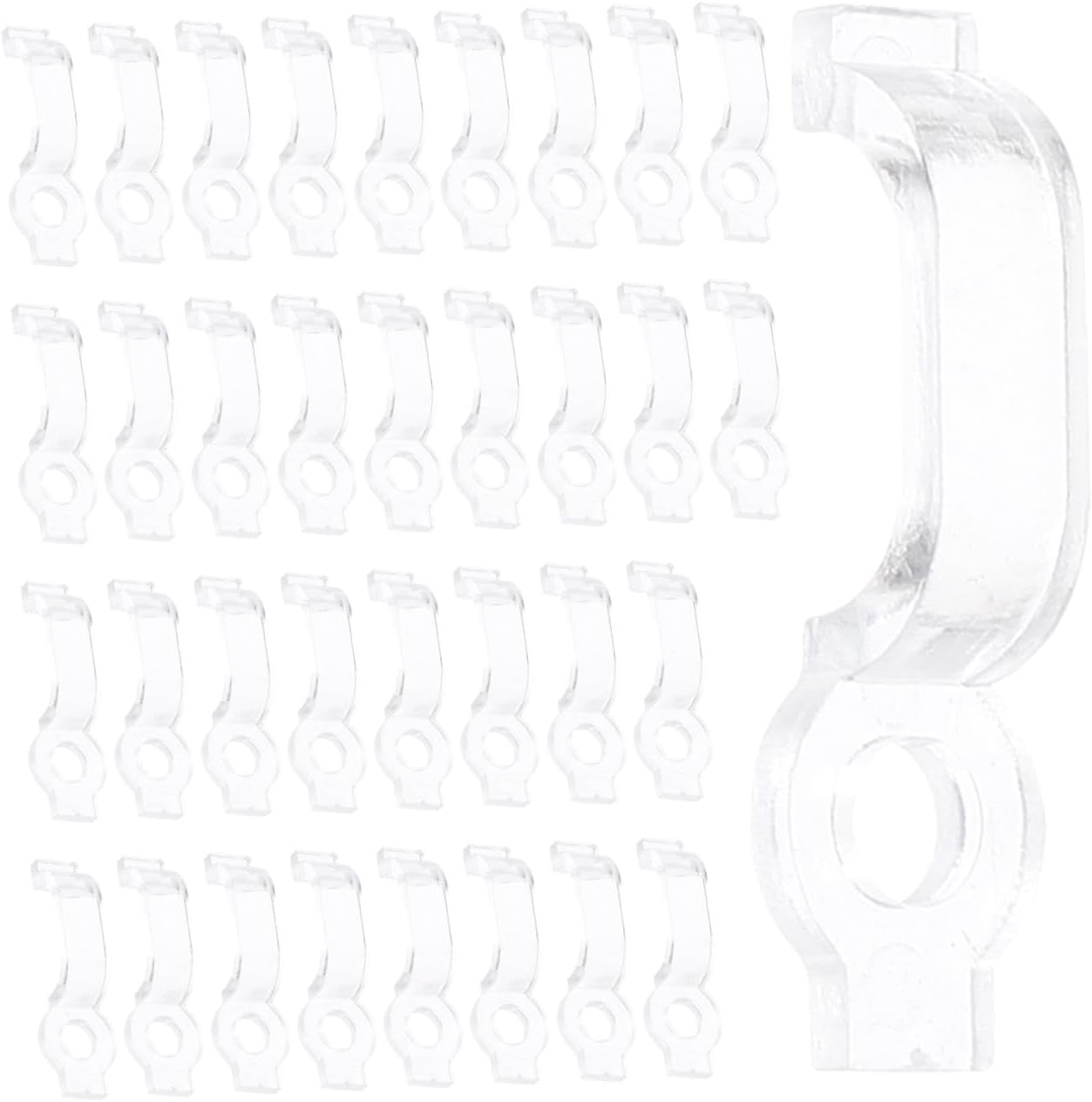 100pcs Led Light Strip Mounting Clips Ultra-Thin Design Fixing Clips for Led Strip Lights