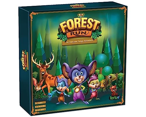 Tortue Forest Run Board Game For Kids, Family - An Awesome Jungle Adventure | Fun, Challenging And Lovely Game Of Decision Making, Logic, Strategy, Attention Span #TOP22