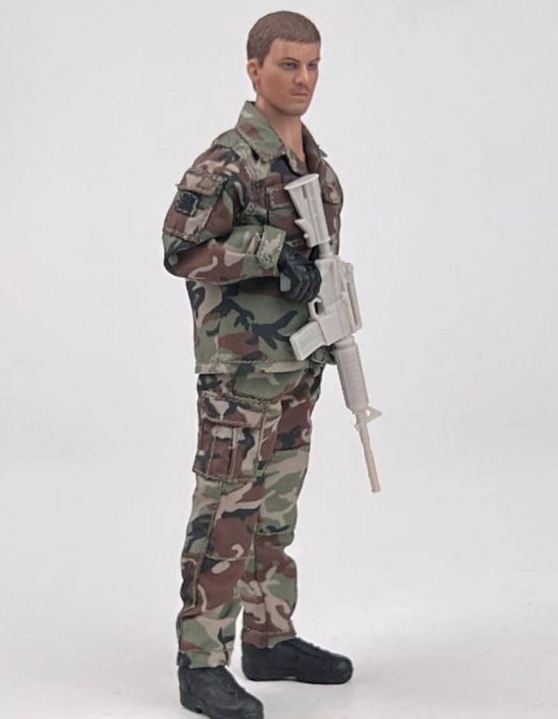 軍服　12着 Amazon.co.jp: 1/12 ジャングル戦闘服 ミリタリー 服装セット 可動