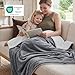 BEDSURE Kuscheldecke Warm Sherpa Wolldecke - Sofadecke, Flauschig Sofaüberwurf Decke, Dicke Couchdecke, Geschenke für Frauen, Flauschige Wohndecke, Grau, 150x200 cm, XL