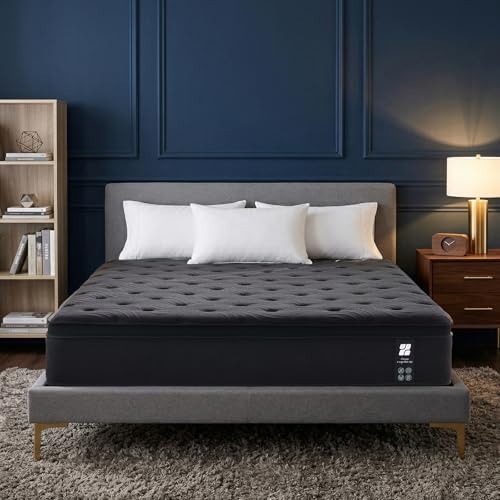Image of Profus 12 Inch Queen Mattress, Memory Foam Mattress in a Box with Memory Foam & Pocket Springs for Motion Isolation, Queen Size Mattress Relieve Pressure with Medium Support, CertiPUR-US Certified