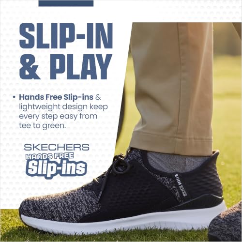Image of Skechers Men's Max 2 Rover Relaxed Fit Slip-in Golf Shoe | Golf, Slip-ins, Relaxed Fit, Goga Max, Ultra Flight, Water Repellent, Breathable, Lightweight
