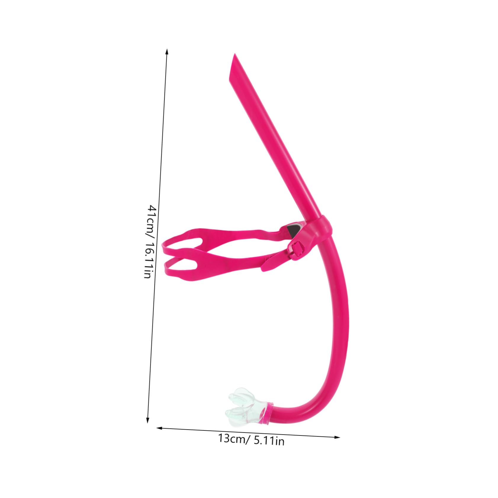 BCOATH Swim Training Snorkel Front-Mounted Diving Breathing Tube for Adults Versatile Snorkeling Gear Firm Constructi