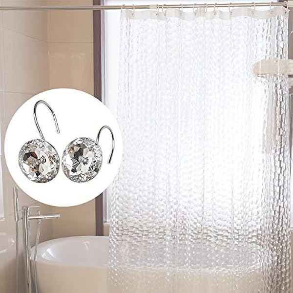 EleCharm - Ganchos para Cortina de Ducha (12 Unidades)