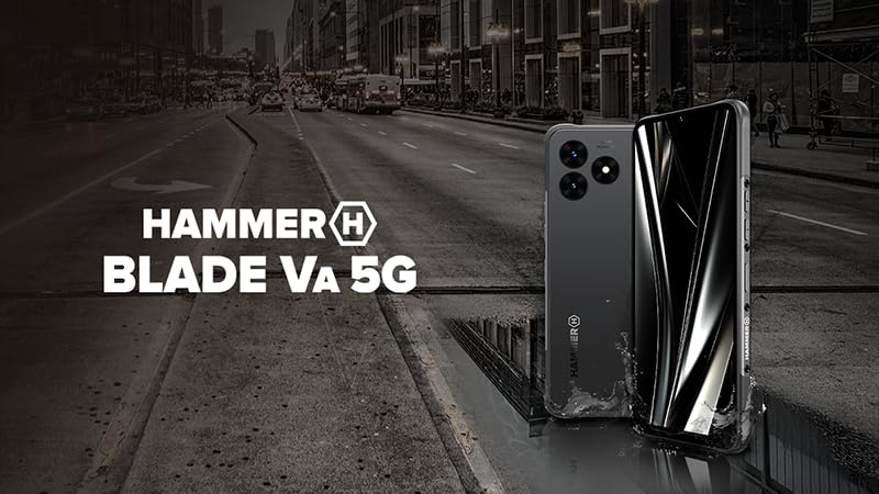 Hammer Blade VA 5G – Ultra-robust smartphone med 128 GB & 50 MP-kamera