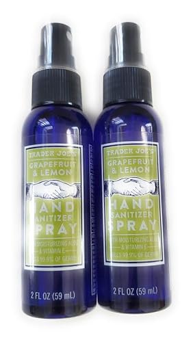 Trader Joe's Grapefruit & Lemon Hand Sanitizer Spray Bottle (2 Pack)