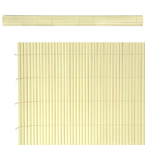 LOLAhome Valla de Jardín Beige PVC 1 x 300 x 100 cm