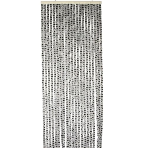 WerkaPro 10776 - Rideau de Port Chenille - 90 x 220 cm - Gris clair et Anthracite - Rideau...