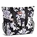HOMESPON Große Wasserdichte Strandtasche mit Reißverschluss und Taschen für Damen, Blumenmuster