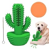 Dog Toothbrush Chew Toys for Aggressive Chewers Large Breed, Squeaky Indestructible Dog Toys for...