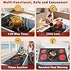 36 Inch Electric Cooktop 5 Burner Electric Stove Top 9200W, Triple‑Ring Central Burner, 9‑Level Slide Control, Touch Control with Safety Lock, 99‑Mins Timer, Pause, Built‑In Size 34.25×19.29 Inch #4