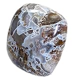 Maße: ca. 40 x 40 x 20 mm versteinertes Holz Handschmeichler Kissenstein, fossiles Holz