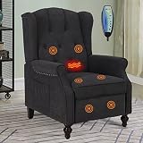 OQQOEE Massage & Heat Wingback Recliner
