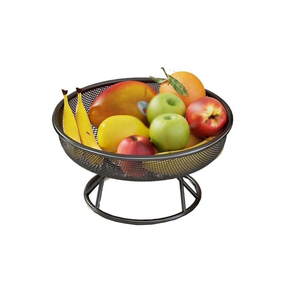 HLHLOP777 Fruit Bowl Multi-function Fruit Basket Kitchen Vegetables Snacks Household Organizer Decor Fruit Basket(Black)