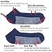 Sunew Mens Viscose Bamboo Socks,Unisex Women Soft Cushioned Comfortable No Show Low-Cut Workout Running Hiking Golf Odor Free Socks 6 Pairs Navy Blue S