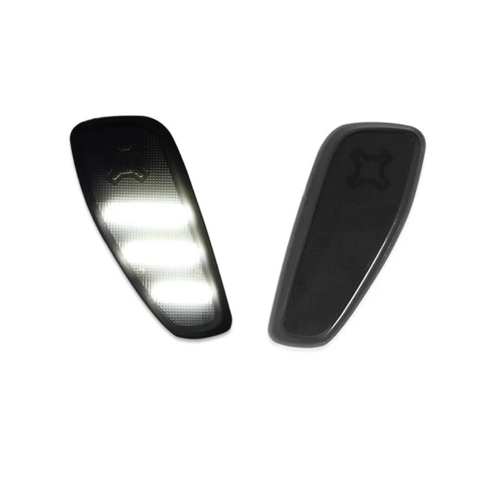 Generico Indicatori Di Direzione Freccia Laterale Per Jeep Per Renegade 2015-2023 Ambra/Bianco LED Indicatori Di Direzione Laterali Anteriori Per Auto(Smoked B)