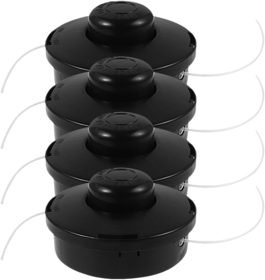 BESPORTBLE 4pcs Grass Head Wild Badger Attachments Mower Part Trimmer Cutter Head Universal Trimmer Head Replacement Grass Cutter Trimmer Head Trimming Head Garden Edging Black Plastic